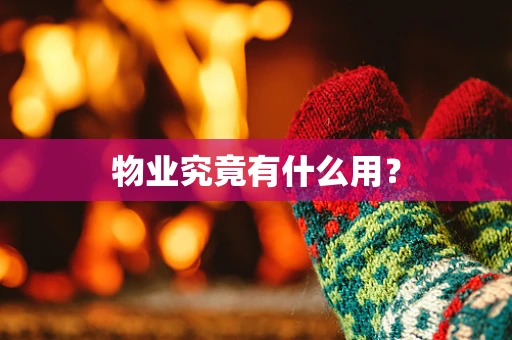 物业究竟有什么用？
