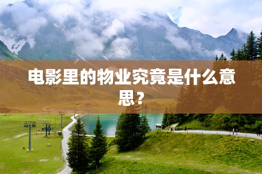 电影里的物业究竟是什么意思？