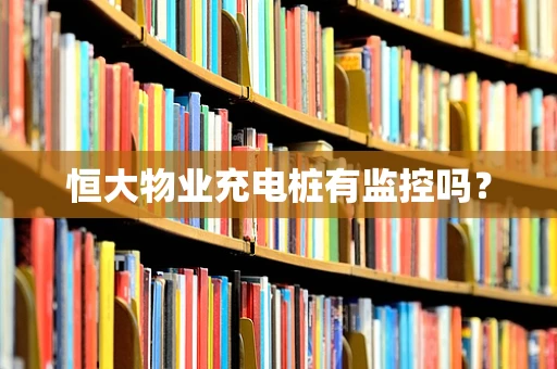 恒大物业充电桩有监控吗？