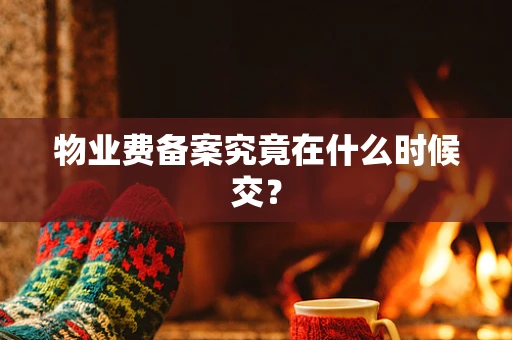物业费备案究竟在什么时候交？