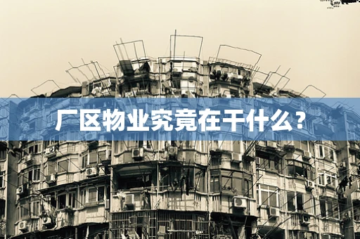 厂区物业究竟在干什么？