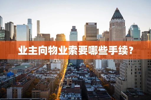 业主向物业索要哪些手续？