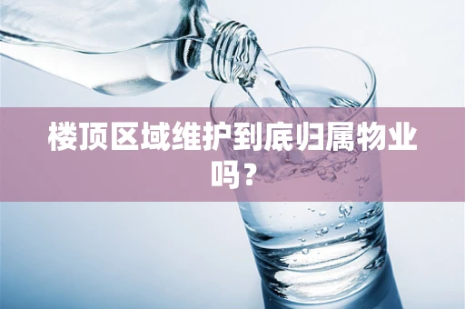 楼顶区域维护到底归属物业吗？