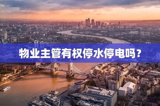 物业主管有权停水停电吗？