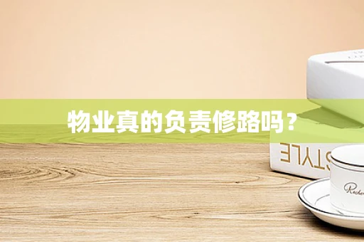 物业真的负责修路吗？