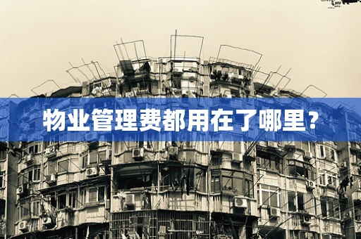 物业管理费都用在了哪里？