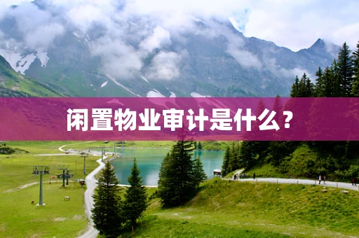 闲置物业审计是什么？