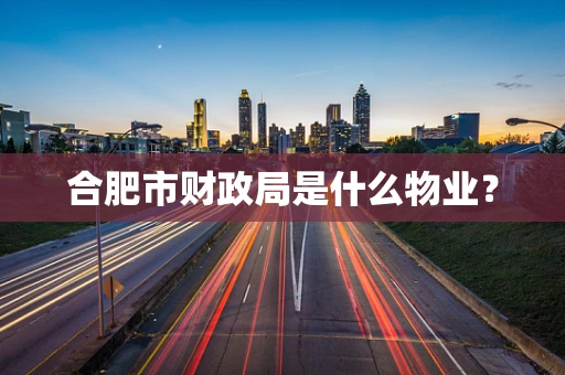 合肥市财政局是什么物业？