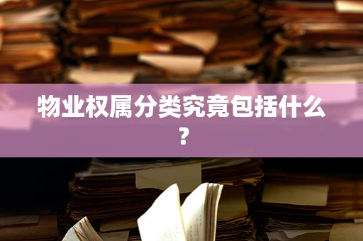 物业权属分类究竟包括什么？