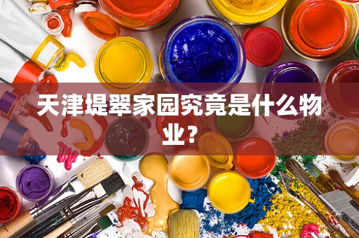 天津堤翠家园究竟是什么物业？