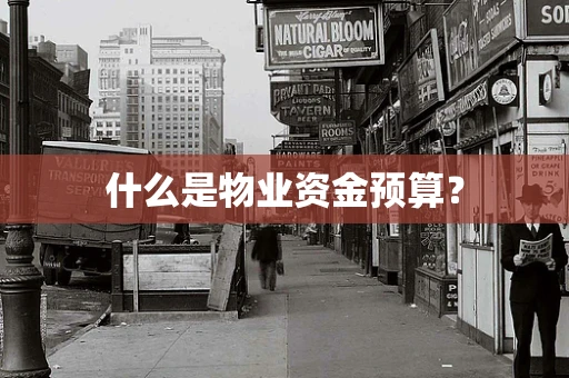 什么是物业资金预算？
