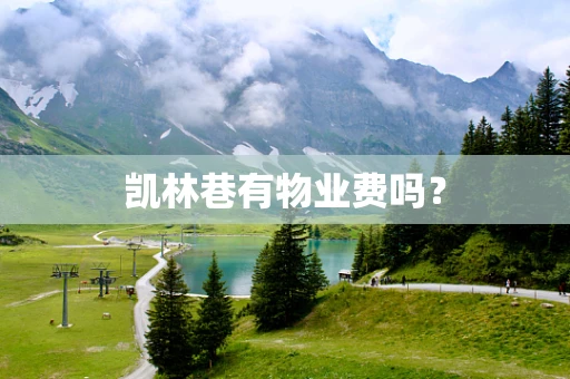 凯林巷有物业费吗？