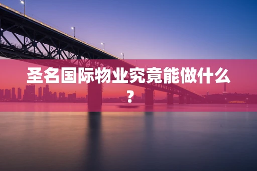 圣名国际物业究竟能做什么？