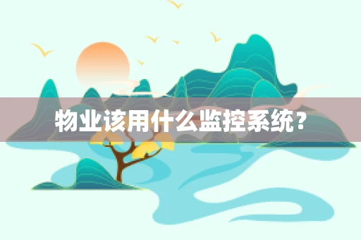 物业该用什么监控系统？