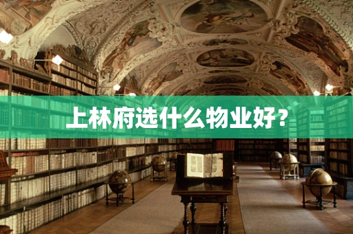 上林府选什么物业好？