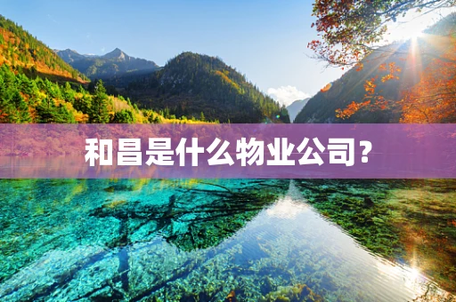 和昌是什么物业公司？