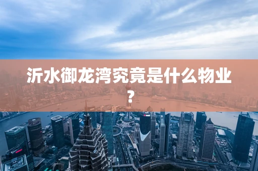 沂水御龙湾究竟是什么物业？