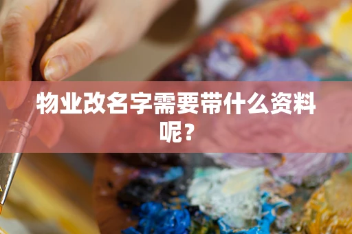 物业改名字需要带什么资料呢？