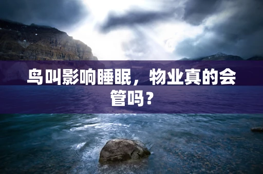 鸟叫影响睡眠，物业真的会管吗？