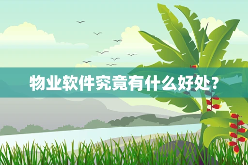 物业软件究竟有什么好处？