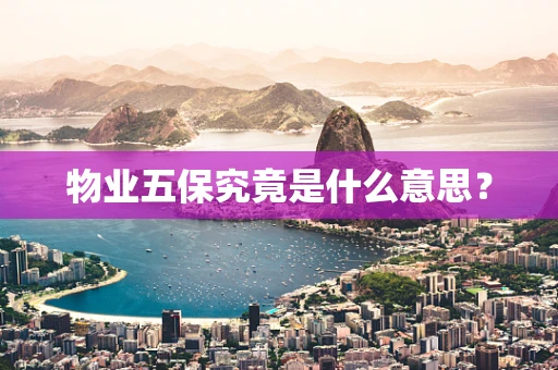 物业五保究竟是什么意思？