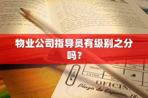 物业公司指导员有级别之分吗？