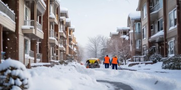 小区下雪清理工作归物业吗？
